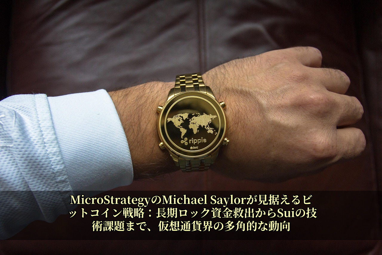 MicroStrategyのMichael Saylorが見据えるビットコイン戦略:長期ロック資金救出からSuiの技術課題まで、仮想通貨界の多角的な動向