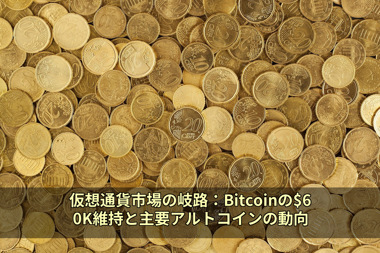 仮想通貨市場の岐路：Bitcoinの$60K維持と主要アルトコインの動向