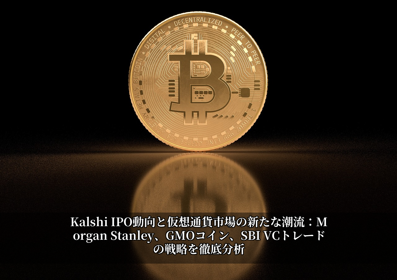 Kalshi IPO動向と仮想通貨市場の新たな潮流：Morgan Stanley、GMOコイン、SBI VCトレードの戦略を徹底分析
