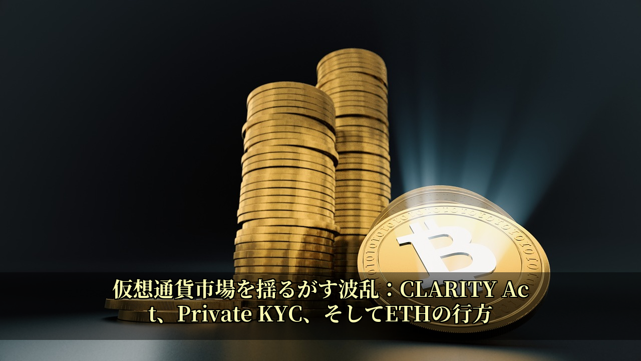 仮想通貨市場を揺るがす波乱：CLARITY Act、Private KYC、そしてETHの行方