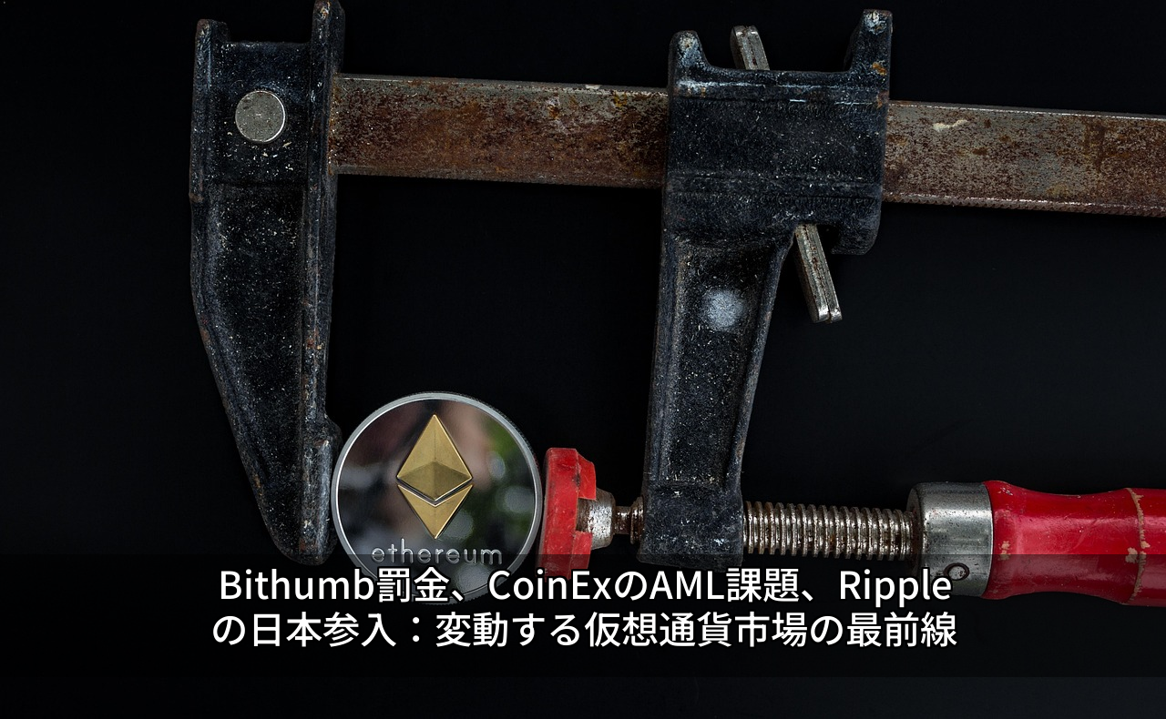 Bithumb罰金、CoinExのAML課題、Rippleの日本参入：変動する仮想通貨市場の最前線