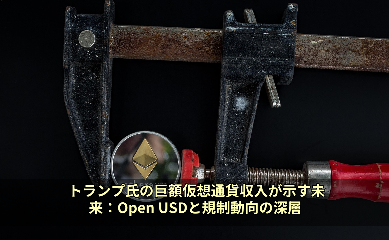 トランプ氏の巨額仮想通貨収入が示す未来：Open USDと規制動向の深層