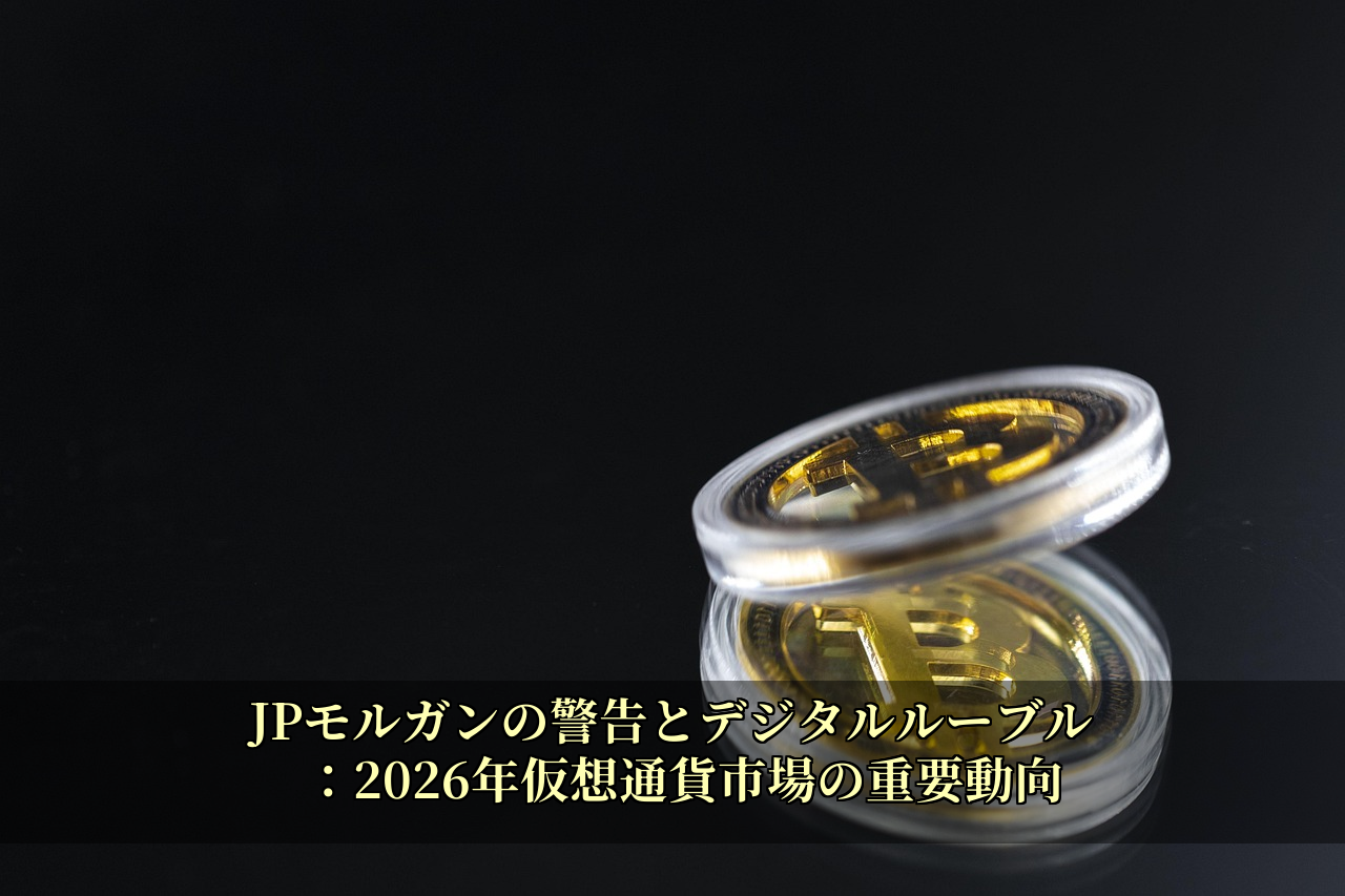 JPモルガンの警告とデジタルルーブル：2026年仮想通貨市場の重要動向