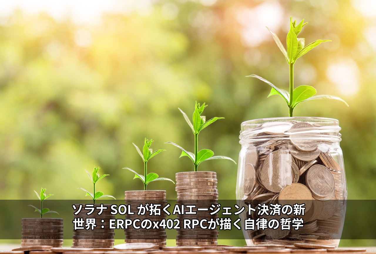 ソラナ SOL が拓くAIエージェント決済の新世界：ERPCのx402 RPCが描く自律の哲学