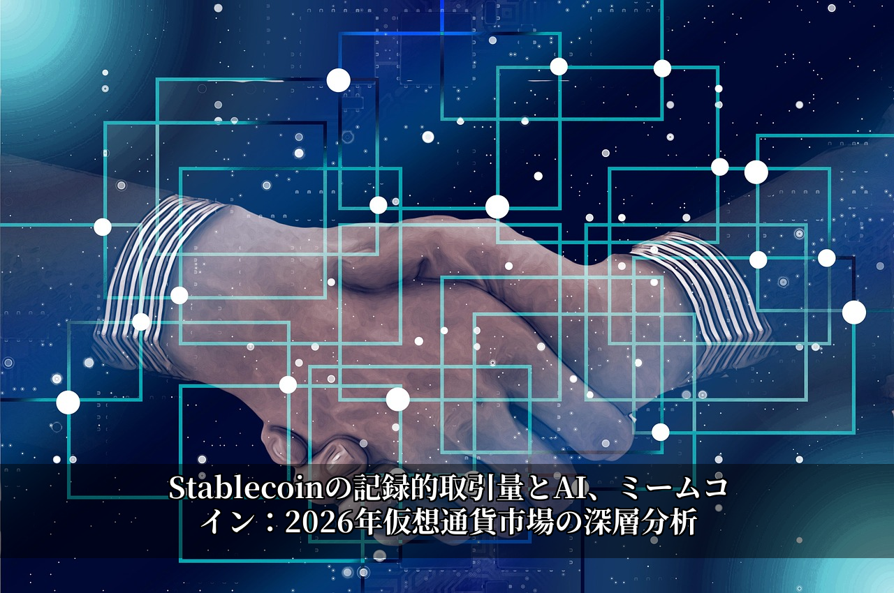 Stablecoinの記録的取引量とAI、ミームコイン：2026年仮想通貨市場の深層分析