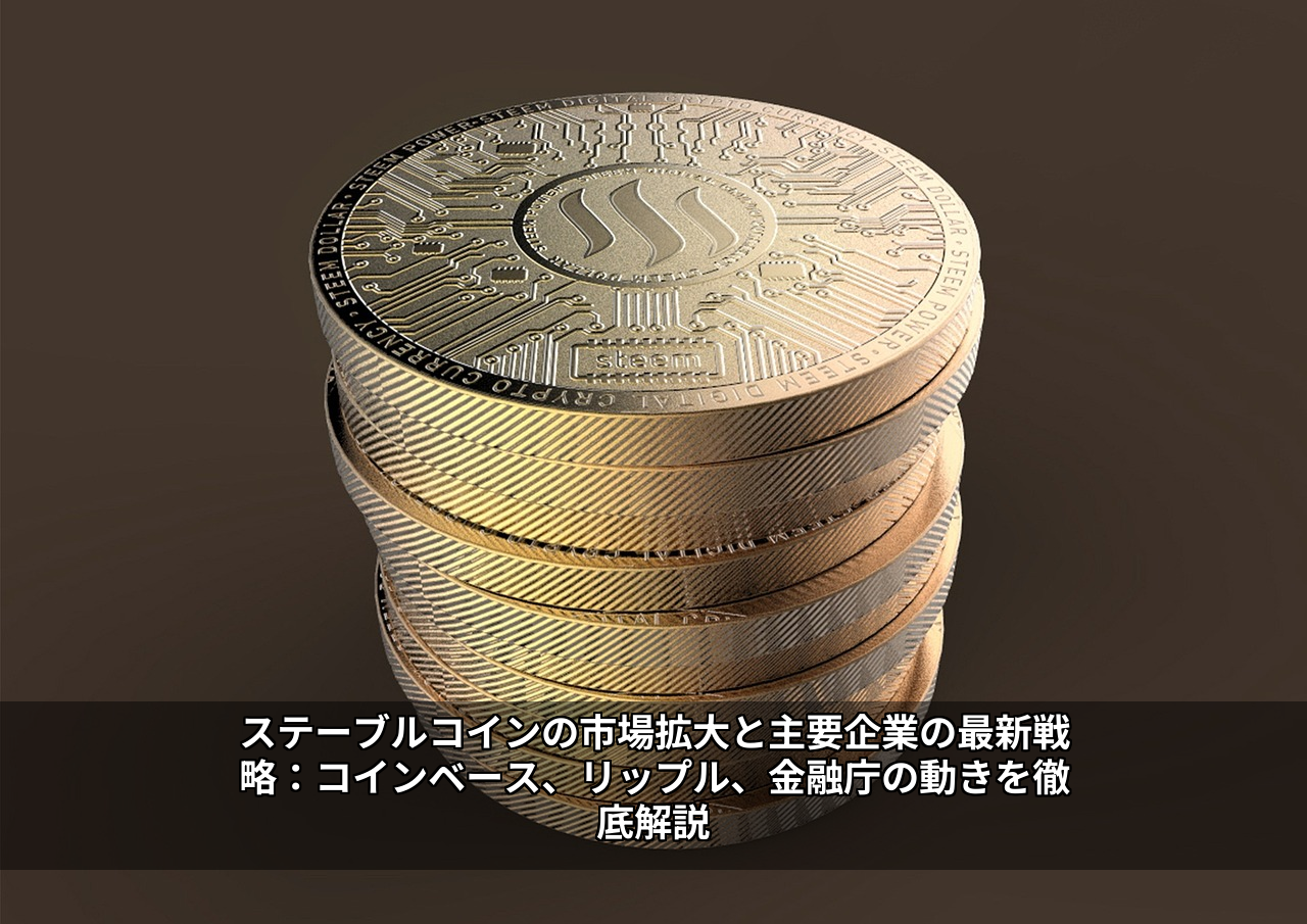 ステーブルコインの市場拡大と主要企業の最新戦略：コインベース、リップル、金融庁の動きを徹底解説