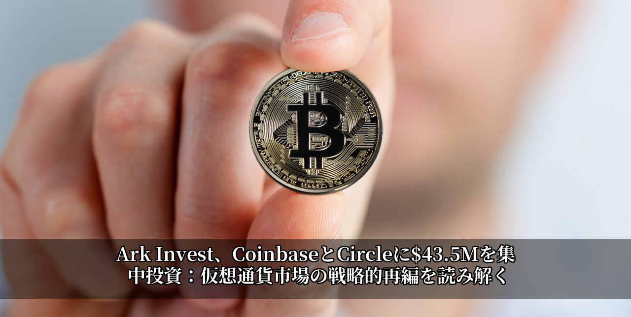 Ark Invest、CoinbaseとCircleに$43.5Mを集中投資：仮想通貨市場の戦略的再編を読み解く