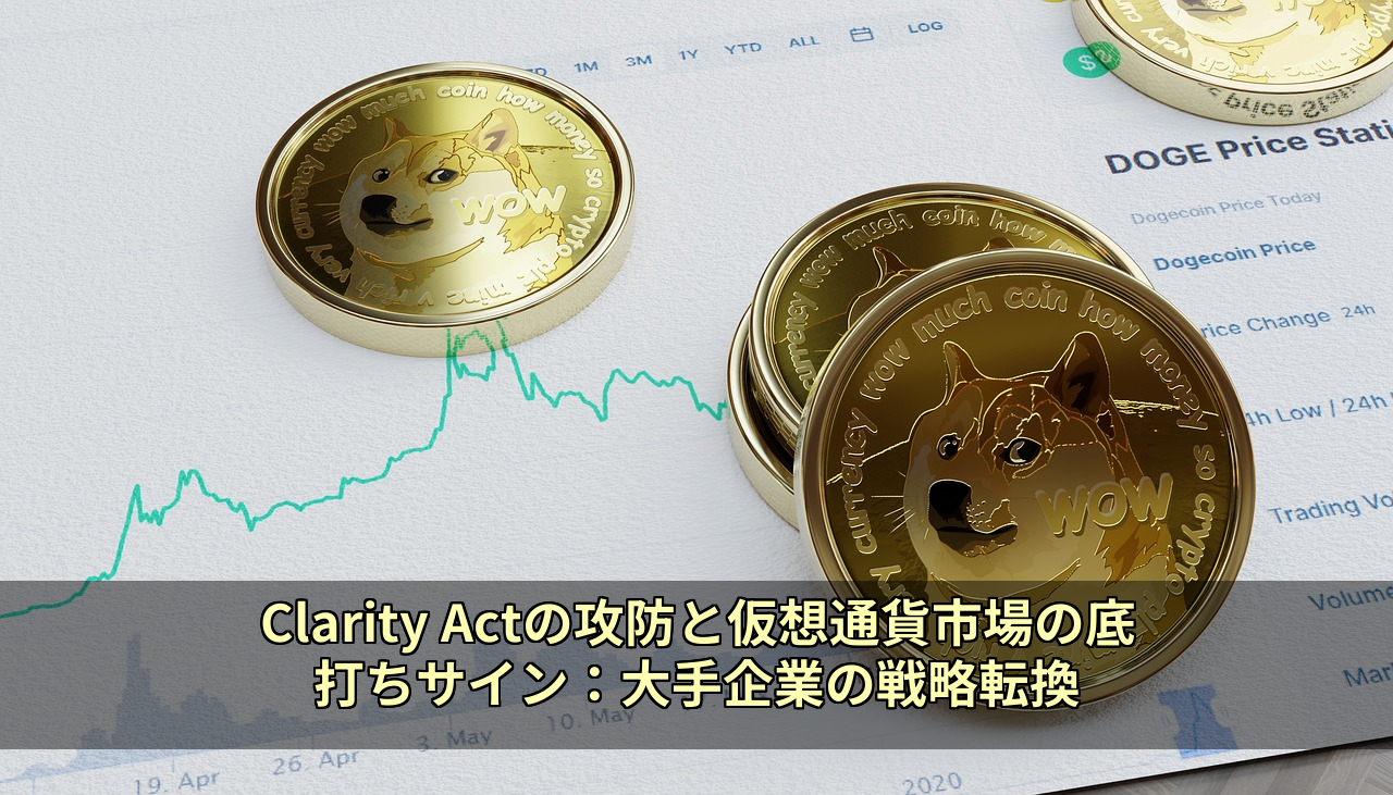 Clarity Actの攻防と仮想通貨市場の底打ちサイン：大手企業の戦略転換