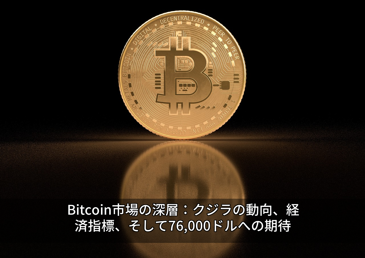 Bitcoin市場の深層：クジラの動向、経済指標、そして76,000ドルへの期待