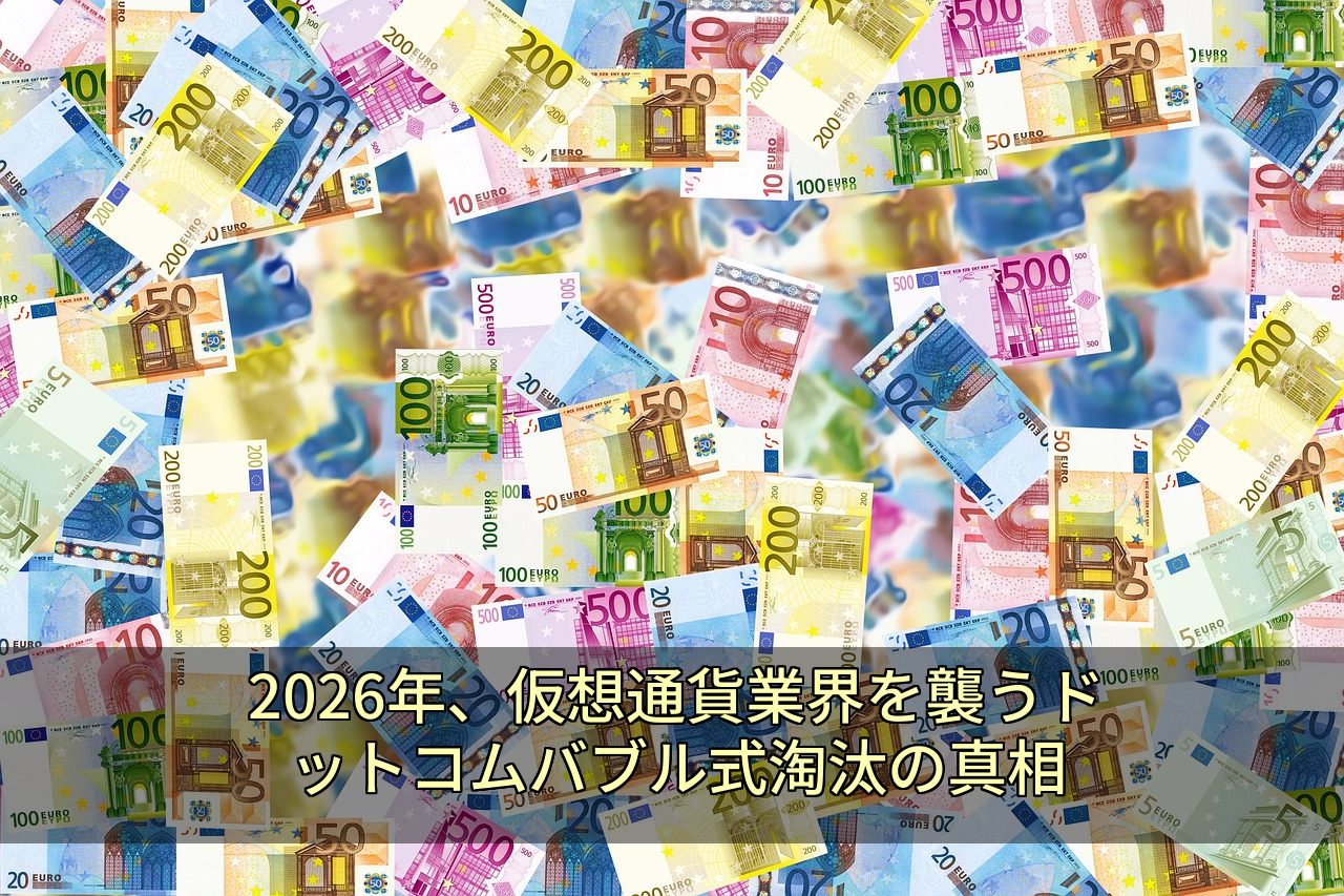 2026年、仮想通貨業界を襲うドットコムバブル式淘汰の真相