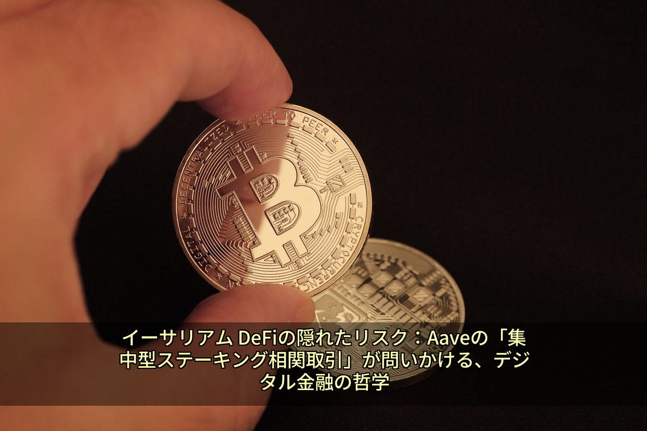 イーサリアム DeFiの隠れたリスク：Aaveの「集中型ステーキング相関取引」が問いかける、デジタル金融の哲学