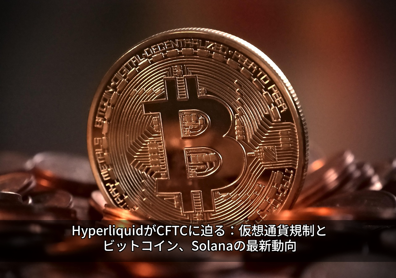 HyperliquidがCFTCに迫る：仮想通貨規制とビットコイン、Solanaの最新動向