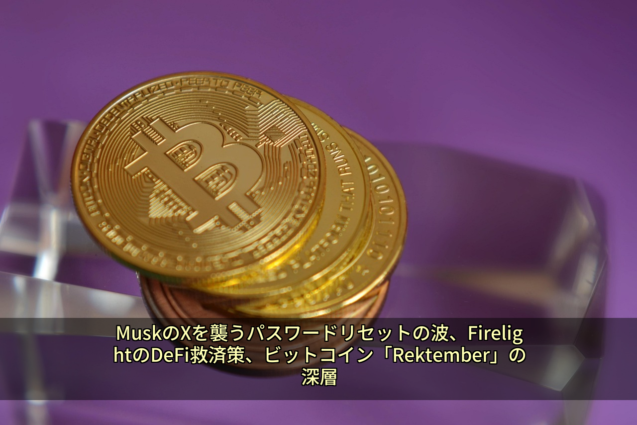 MuskのXを襲うパスワードリセットの波、FirelightのDeFi救済策、ビットコイン「Rektember」の深層