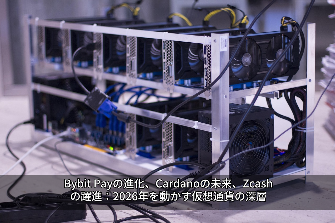 Bybit Payの進化、Cardanoの未来、Zcashの躍進：2026年を動かす仮想通貨の深層
