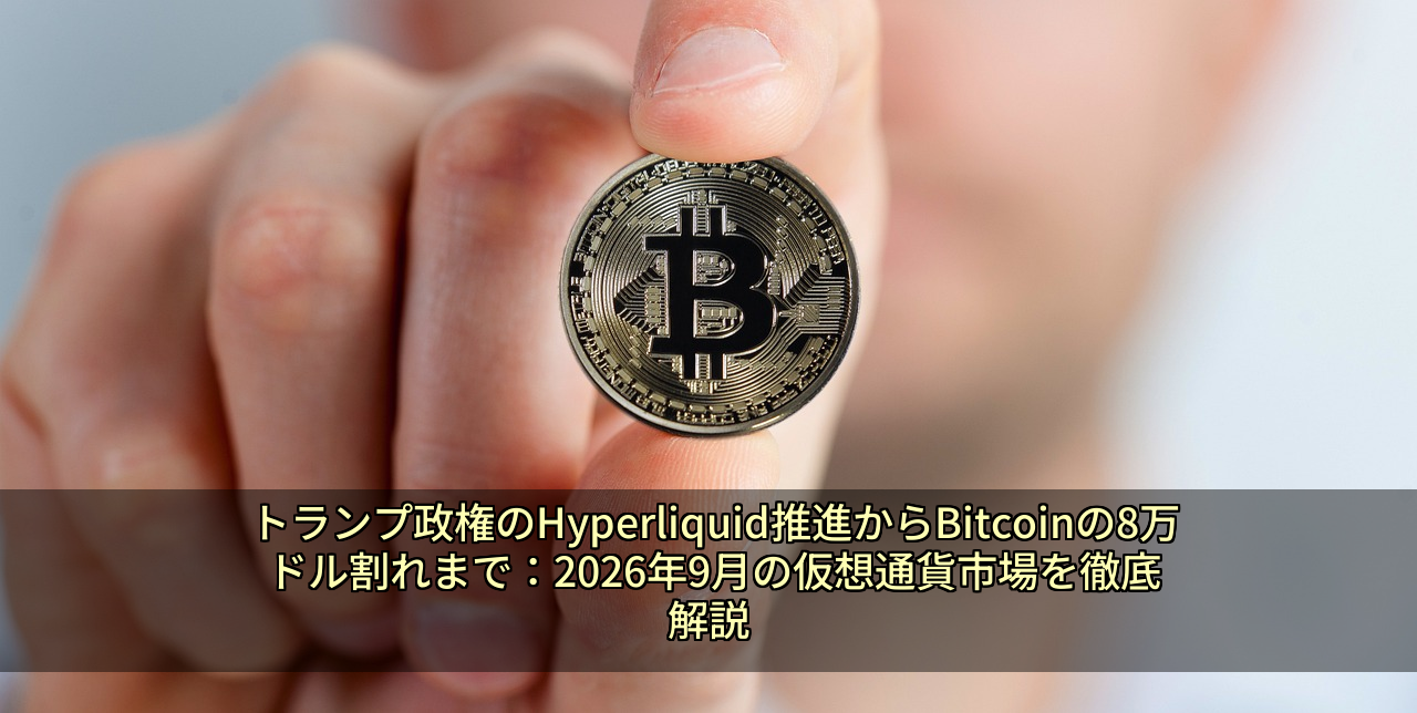 トランプ政権のHyperliquid推進からBitcoinの8万ドル割れまで:2026年9月の仮想通貨市場を徹底解説