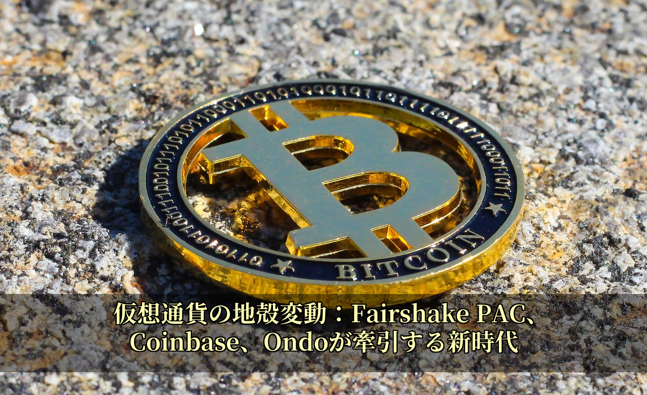 仮想通貨の地殻変動：Fairshake PAC、Coinbase、Ondoが牽引する新時代