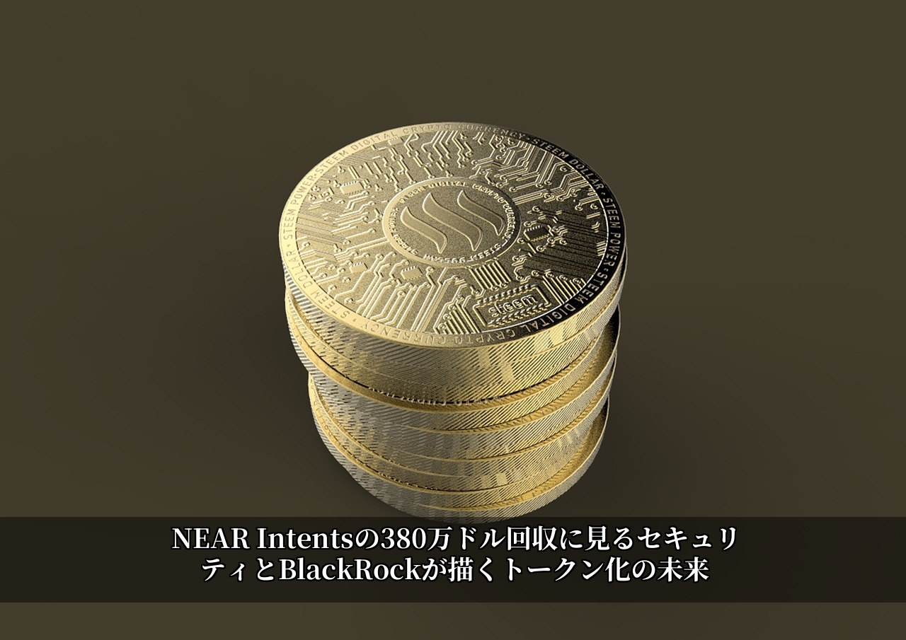 NEAR Intentsの380万ドル回収に見るセキュリティとBlackRockが描くトークン化の未来