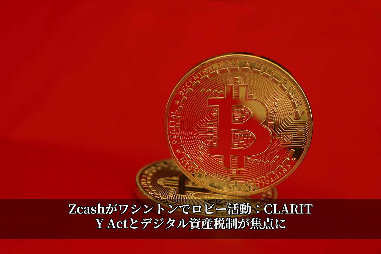 Zcashがワシントンでロビー活動:CLARITY Actとデジタル資産税制が焦点に