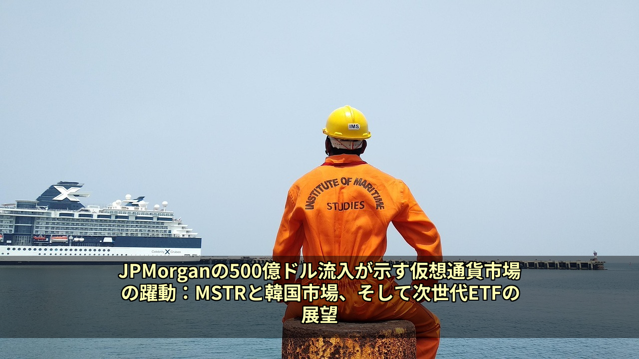 JPMorganの500億ドル流入が示す仮想通貨市場の躍動：MSTRと韓国市場、そして次世代ETFの展望