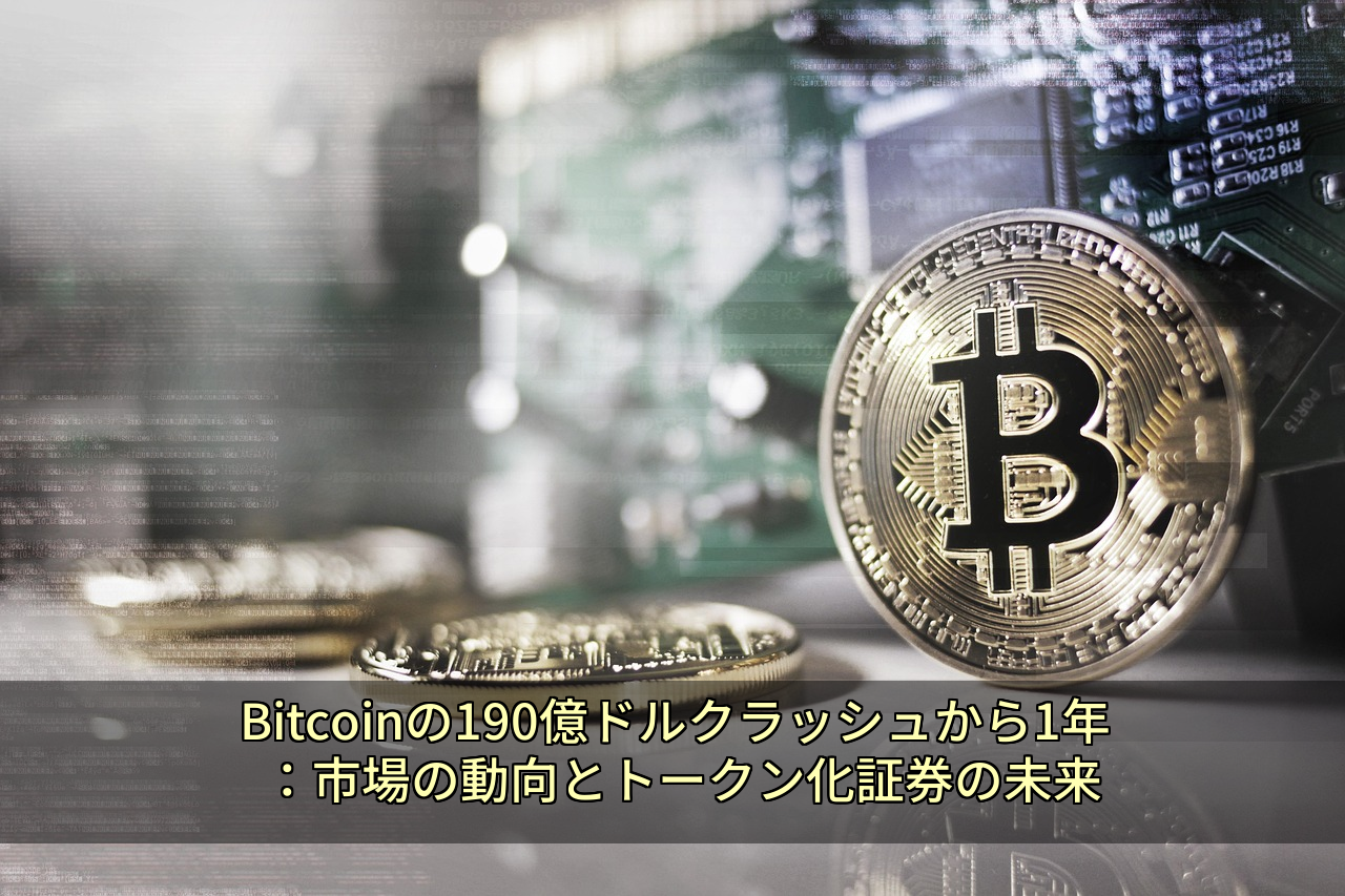 Bitcoinの190億ドルクラッシュから1年：市場の動向とトークン化証券の未来