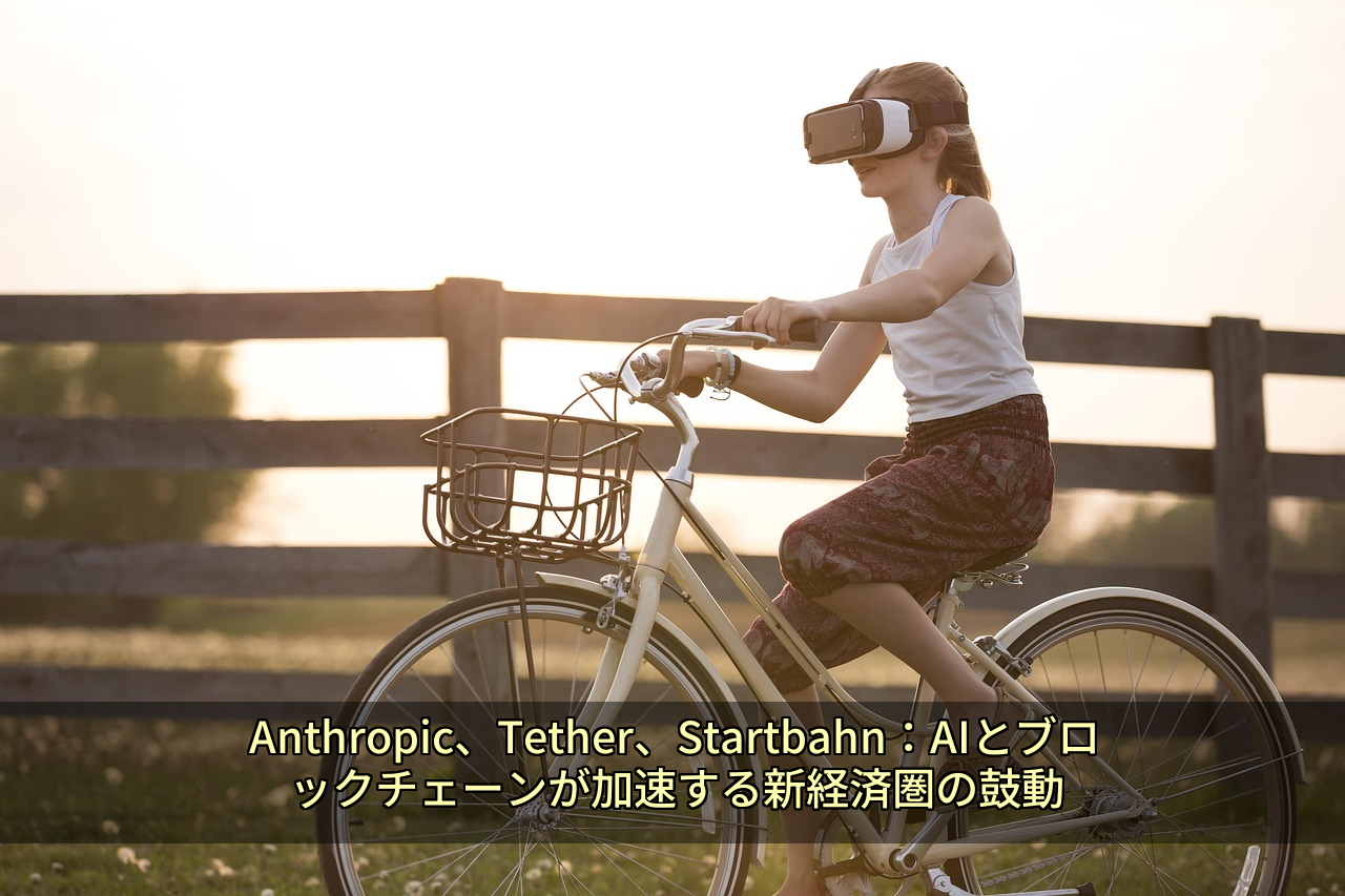 Anthropic、Tether、Startbahn:AIとブロックチェーンが加速する新経済圏の鼓動